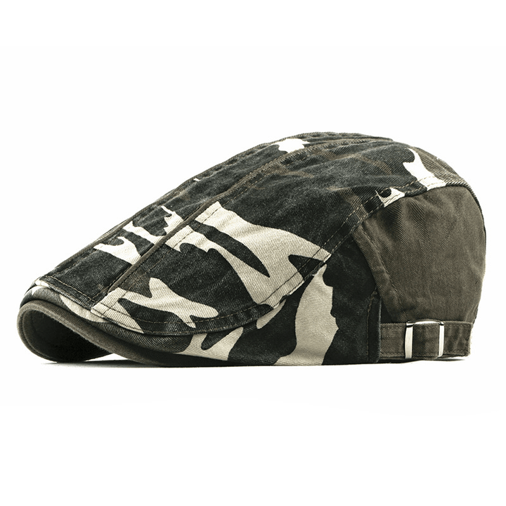 Camouflage Beret Hat Men'S Wash Cap - MRSLM