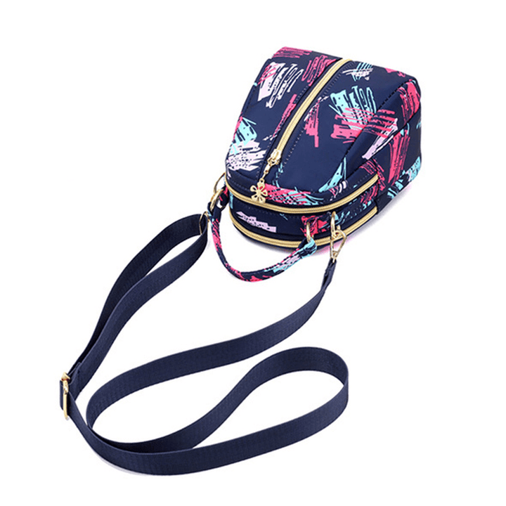 Women Print Nylon Casual Crossbody Bag Lightweight Shoulder Bag Handbag - MRSLM