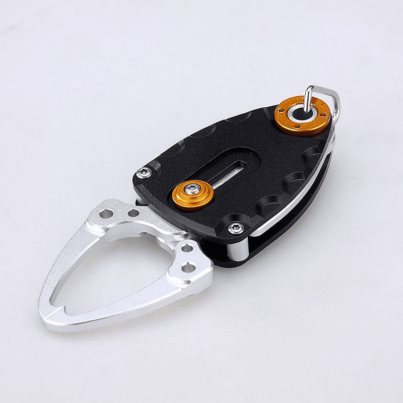 ZANLURE Space Aluminum Mini Fish Controller Outdoor Portable Fishing Pliers Fishing Trap Fishing Tools-Sliver/Black/Blue - MRSLM