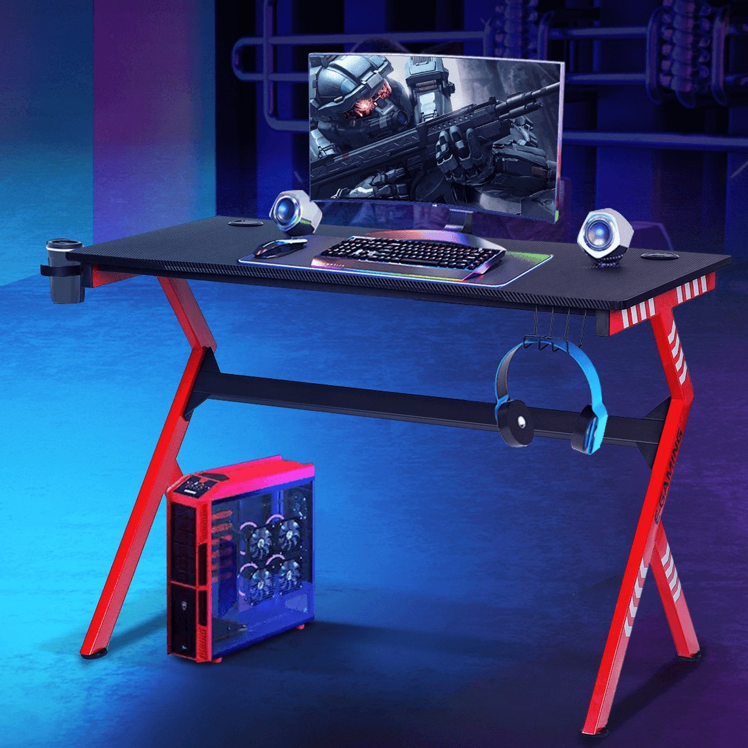 Aesthetic Style Gaming Desk 43" Large Desktop for Home Office - MRSLM