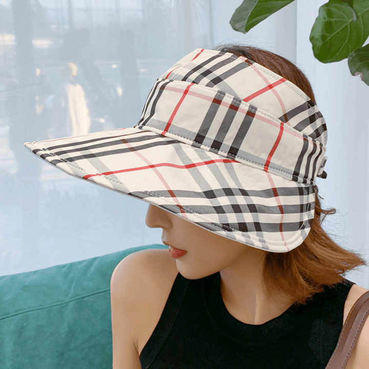 Double-Sided Multi-Purpose Lattice Top Hat Cover Face Anti-Uv Cap - MRSLM