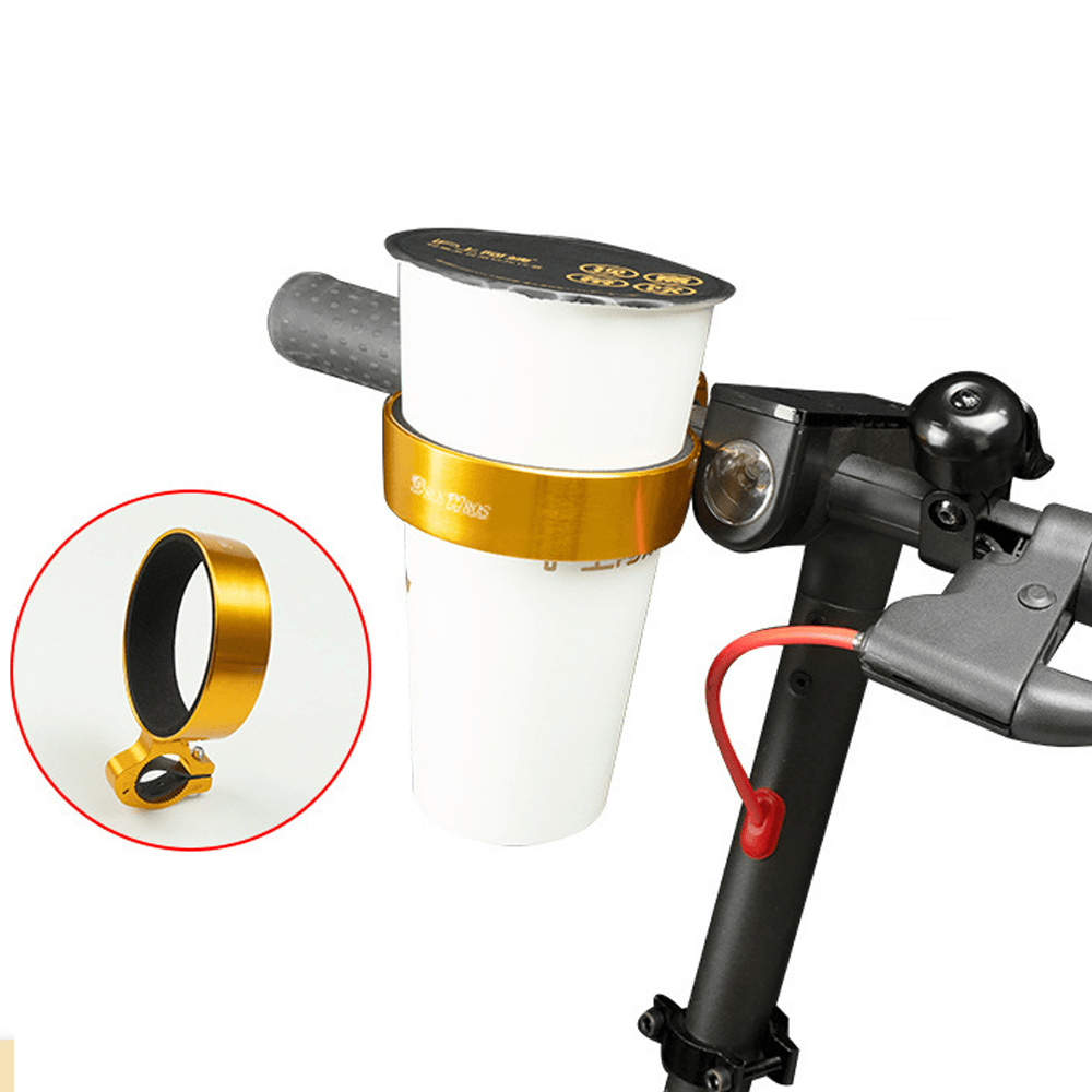 77Mm Diameter Cup Holder Universal Aluminum Alloy Bike Water Bottle Holder 72G Lightweight Drink Holder for Bike Walker Wheelchair Trolleys - MRSLM