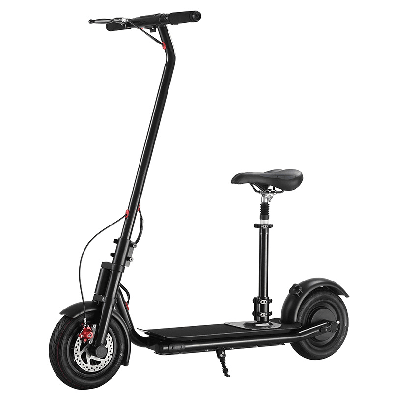 NEXTDRIVE N-7 300W 36V 10.4Ah Foldable Electric Scooter Vehicle with Saddle for Adults/Kids 32 Km/H Max Speed 18-36Km Mileage - MRSLM