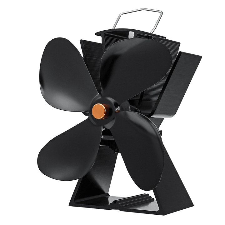 6 Inch Quiet Mini 4 Blades EQ3-NK Stove Fan Fireplace Fire Heat Power Saving Ecofan - MRSLM