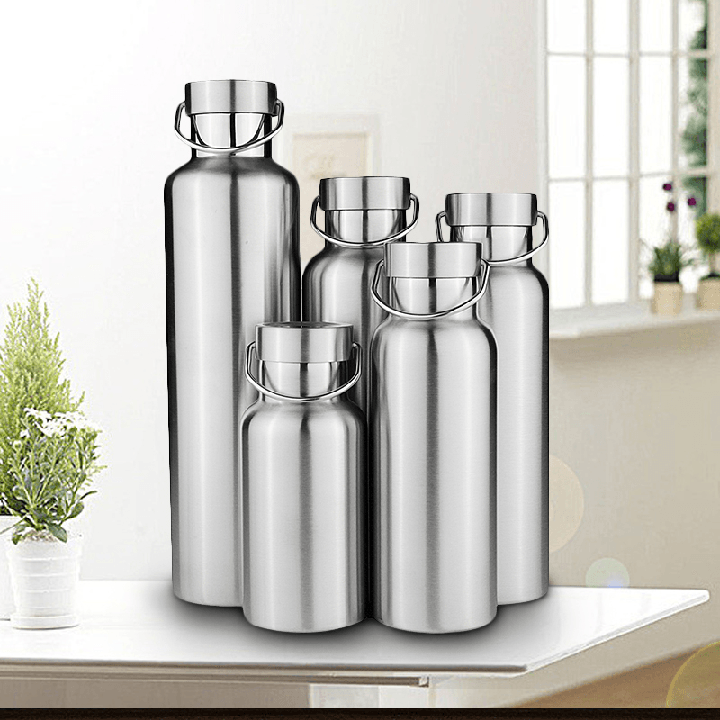 Stainless Steel Thermos Double Wall Vacuum Insulated Water Bottle Stainless Cap - MRSLM