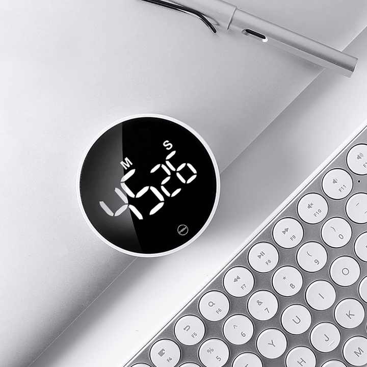 XIAOMI MIIIW Mute Timer Alarm Clock Rotating Timing LED Display Kitchen Digital Timer Magnetic Suction Home Cooking Studyingtiming Tool - MRSLM