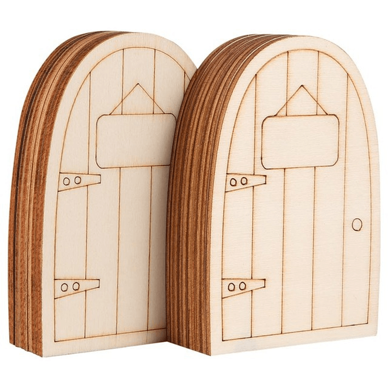 2Mm Wooden Fairy Door Creative Decoration - MRSLM