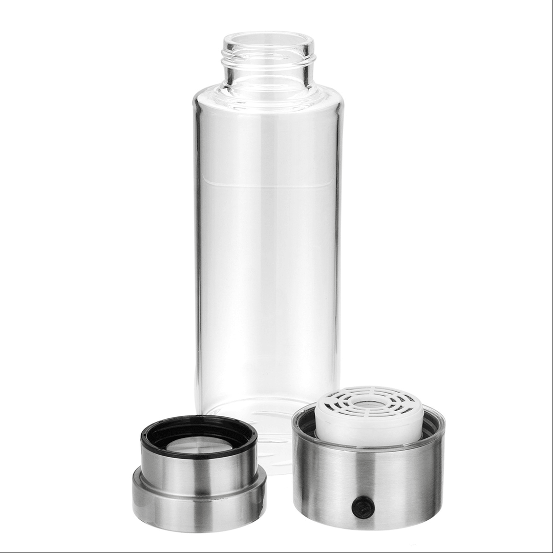 USB Rechargeable Intelligent Hidrogen Rich Water Bottle Ionizer Portable Glass - MRSLM