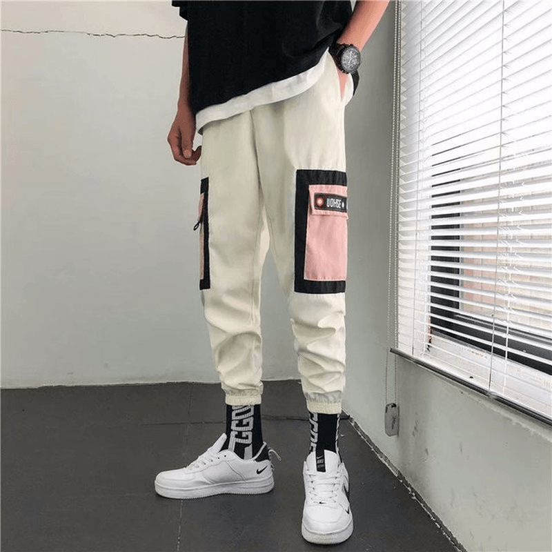 Season New Style Closing Feet Overalls Men'S National Tide Wild Big Pocket Men'S Pants Japanese Loose Casual Pants - MRSLM