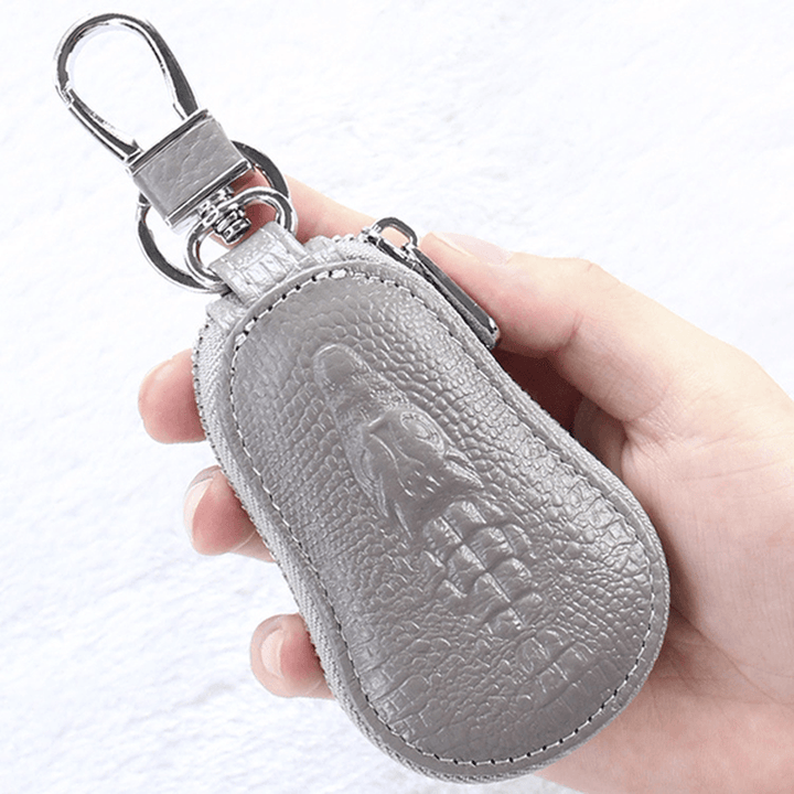 Men Women Genuine Leather Car Key Case Key Bag Wallet - MRSLM