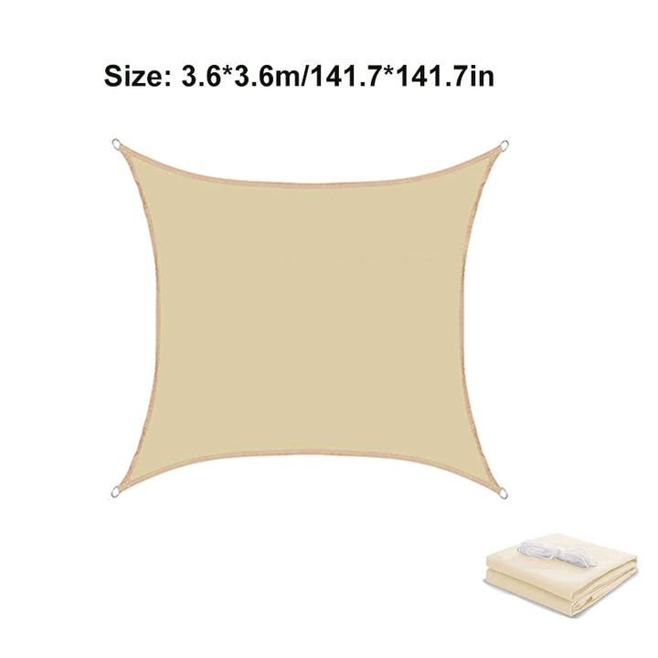 Square Sun Shade 95% UV Resistant Waterproof Breathable Folding Canopy Outdoor Patio Beach Camping Travel - MRSLM