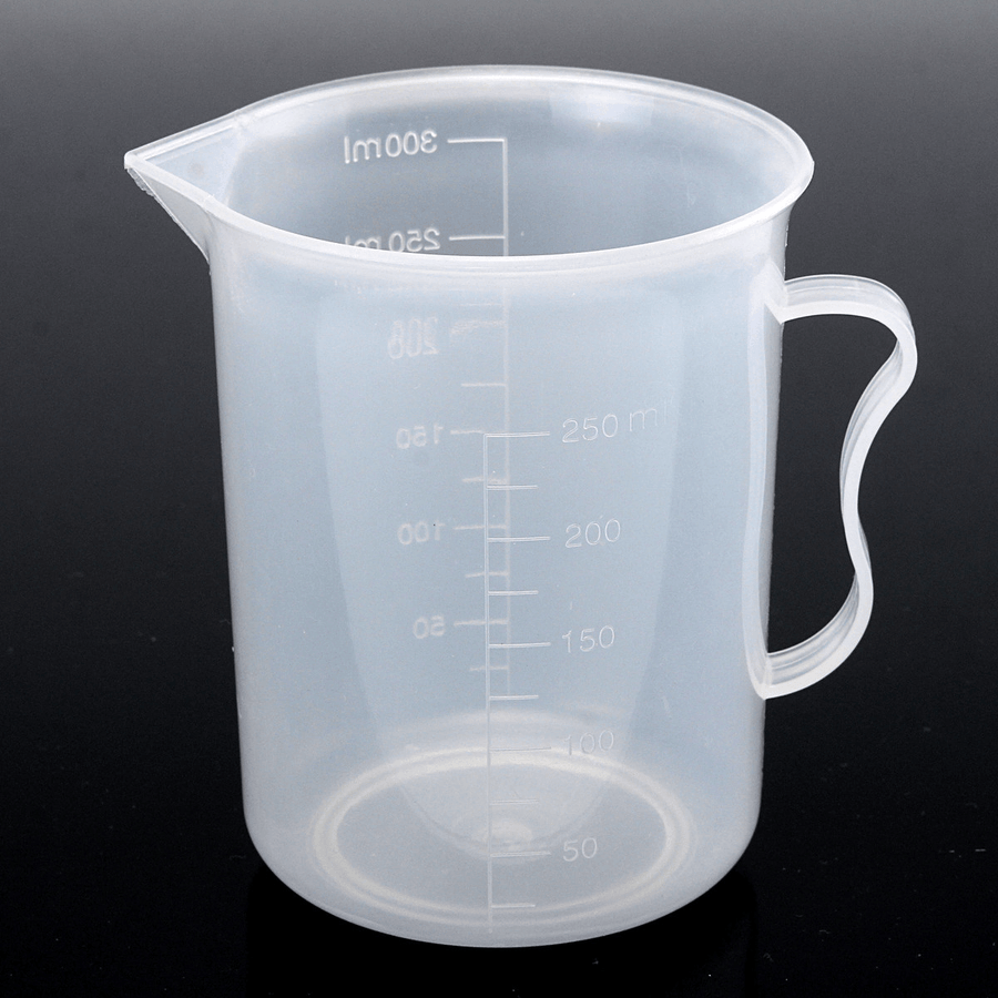 250Ml Plastic Measuring Cup Clear Double Graduated Cylindrical Measuring Jug - MRSLM