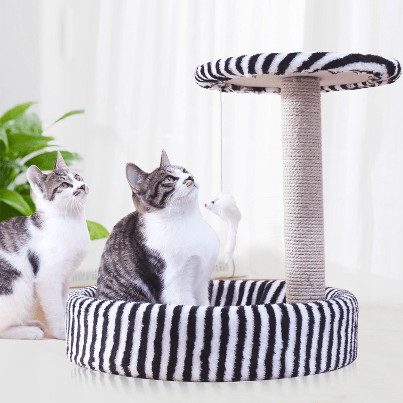 Detachable Cat Climbing Frame Sisal Material Cat Scratching Post Board Small Cat Jumping Platform Pet Bed - MRSLM