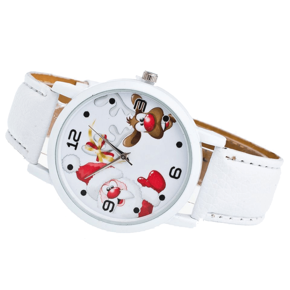 Cartoon Santa and Elk Pattern Fashion Cute Kid Watch Children Quartz Watch - MRSLM