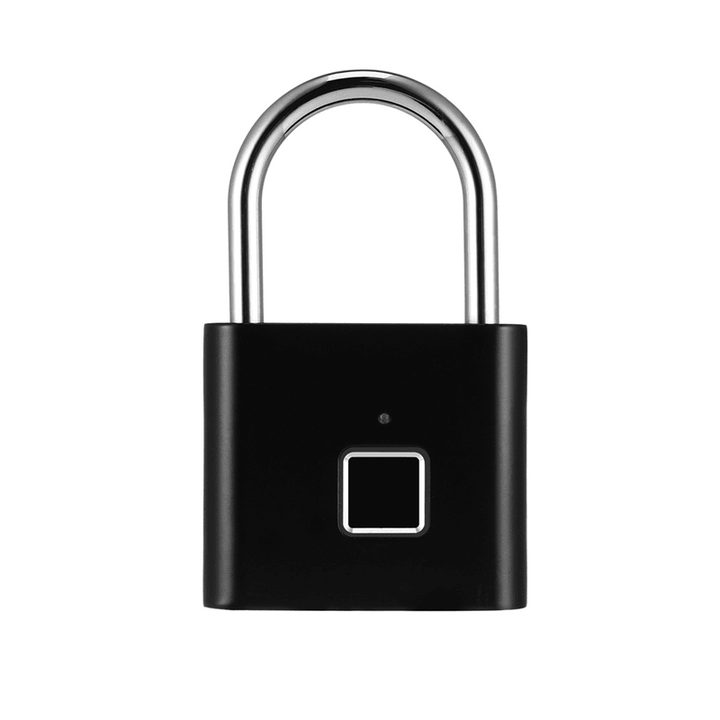 Smart Fingerprint Padlock Keyless Anti-Theft USB Charging Luggage Suitcase Bag Security Home Electronic Door Lock - MRSLM