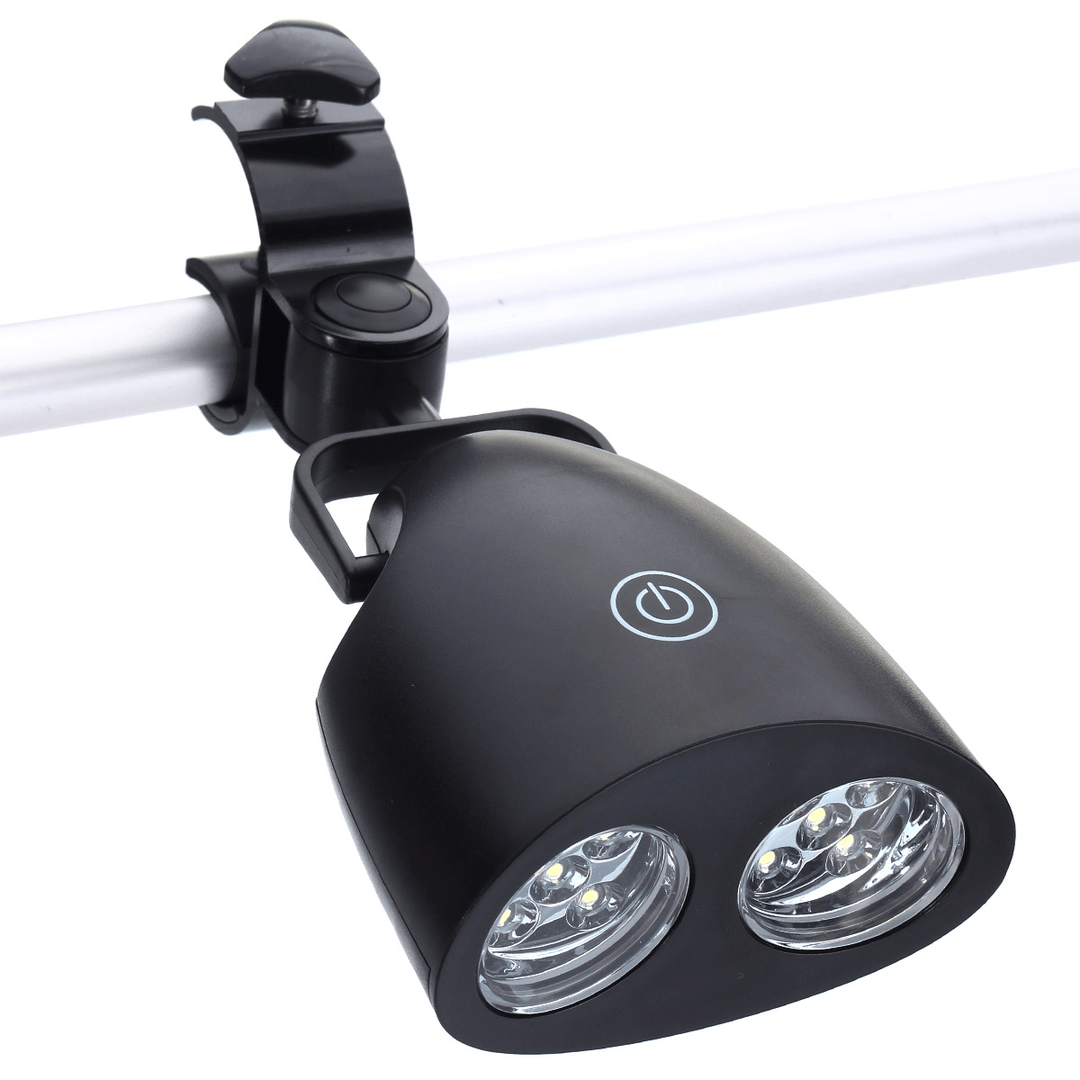 10 LED BBQ Grill Barbecue Sensor Light Outdoor Waterproof Handle Mount Clip Camp Lamp DC 4.5V - MRSLM