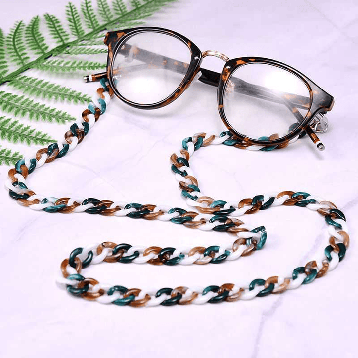 Glasses Chain Tortoiseshell Two-Color Non-Slip Anti-Lost Glasses Lanyard Halter Neck - MRSLM