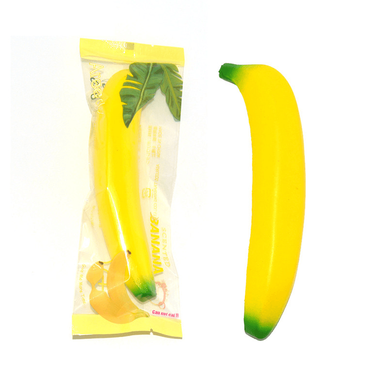 Areedy 17Cm Banana Squishy Super Slow Rising Simulation Fruit Kid Toy Christmas Gift - MRSLM