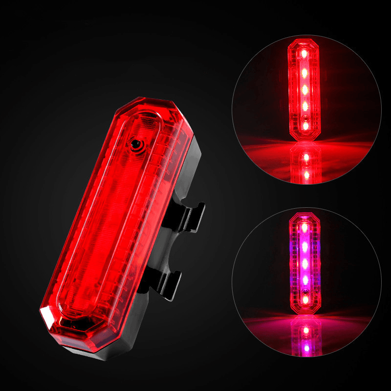 XANES TL17 Bike Bicycle USB Warning Tail Light Waterproof Cycling Scooter Motorcycle E-Bike Tailligh - MRSLM