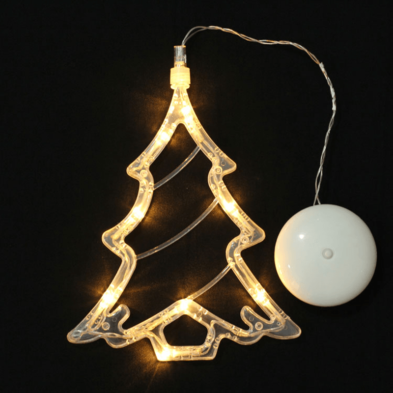 Christmas Window Pendant LED Light Glass Window Sucker Lamp Home Christmas Decorations Battery Operated - MRSLM