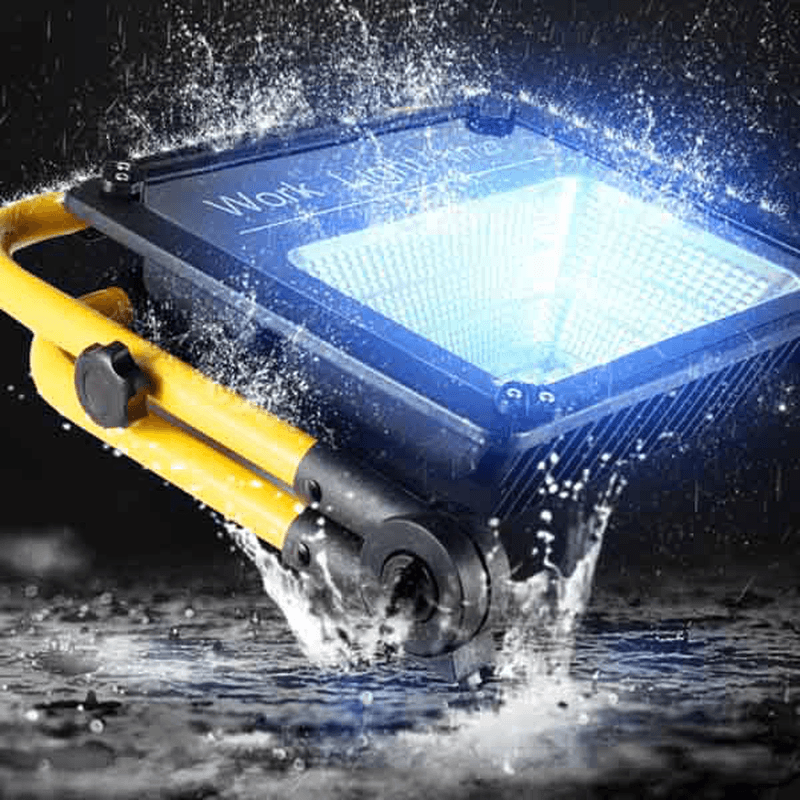 Ipree® W728 120W LED Work Light Waterproof Landscape Spot Lamp USB Rechargeable 2 Modes Outdoor Accent Lighting with Remote Control - MRSLM