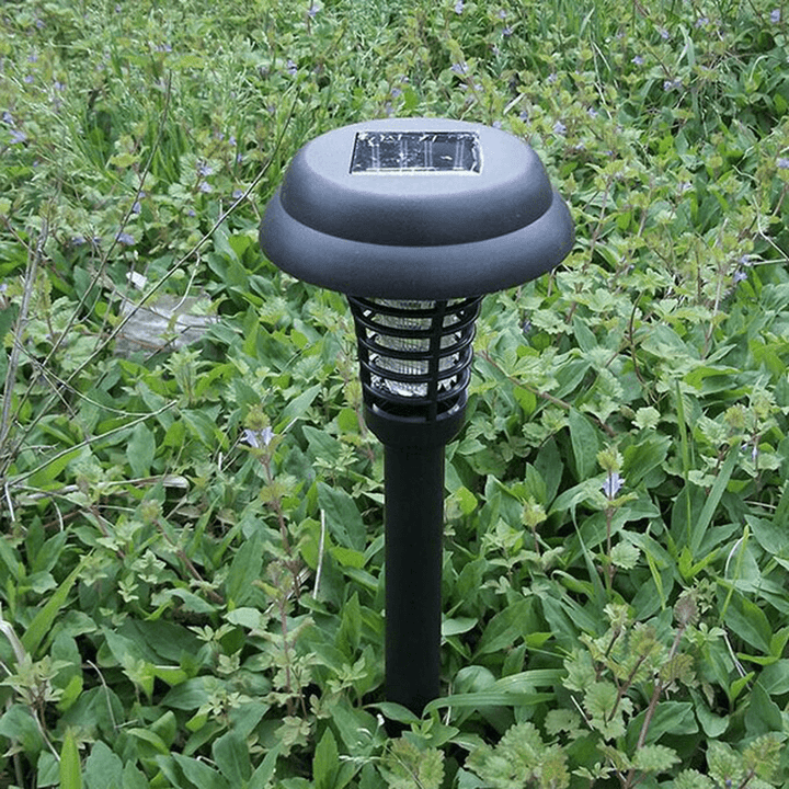 Garden Solar Power LED Mosquito Killer Lamp Yard Plastic Waterproof Lawn Light - MRSLM