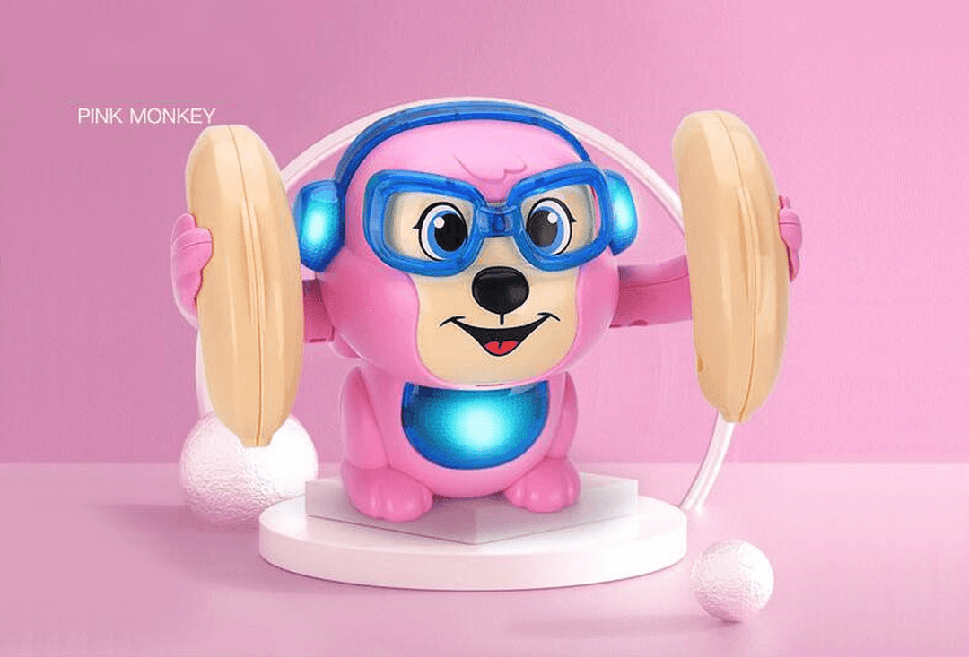 Sounding, Rolling and Somersault Monkey Electric Toy - MRSLM