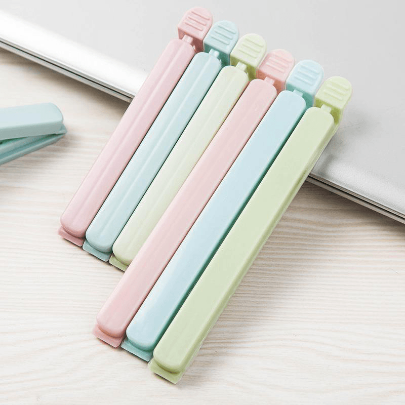 5 PCS Portable New Kitchen Storage Food Snack Seal Sealing Bag Clips Sealer Clamp Plastic Tool Kitchen Accessories Bag Clips - MRSLM