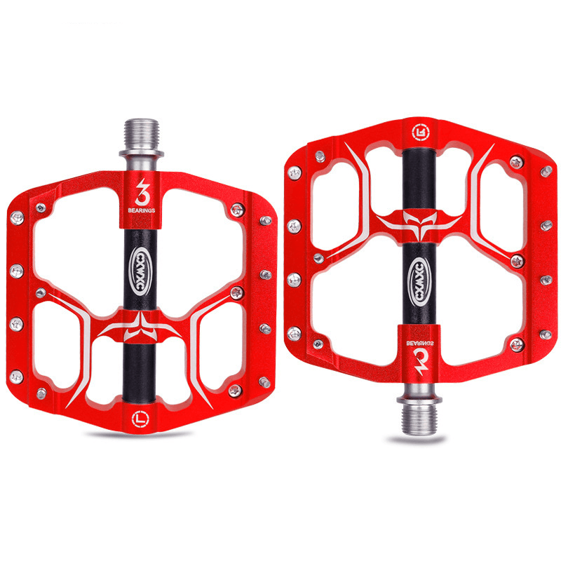 CXWXC V15 Bike Pedals 3 Sealed Bearings Anti-Slip Ultralight Mountain Bicycle Wide Platform Pedals - MRSLM