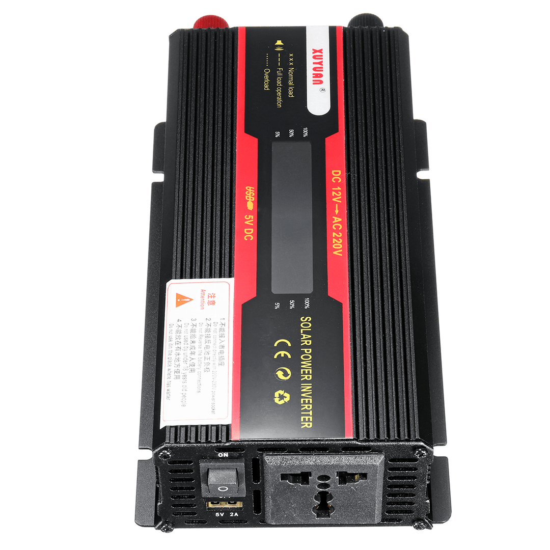 4000W Peak Power Inverter LCD Display DC 12/24V to AC 110V/220V Modified Sine Wave Converter - MRSLM