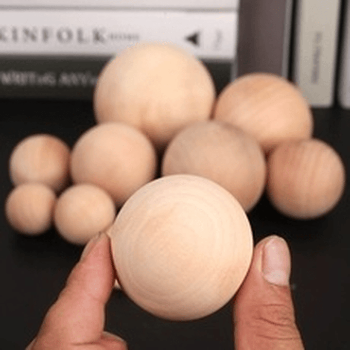 Solid Wood Color Wooden Ball - MRSLM