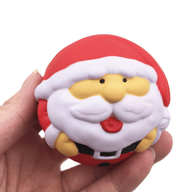 Squishyfun Squishy Snowman Father Christmas Santa Claus 7Cm Slow Rising with Packaging Collection Gift Decor - MRSLM