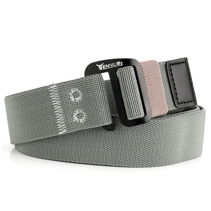 Men Nylon Elastic Belt Outdoor Woven Canvas Belt - MRSLM