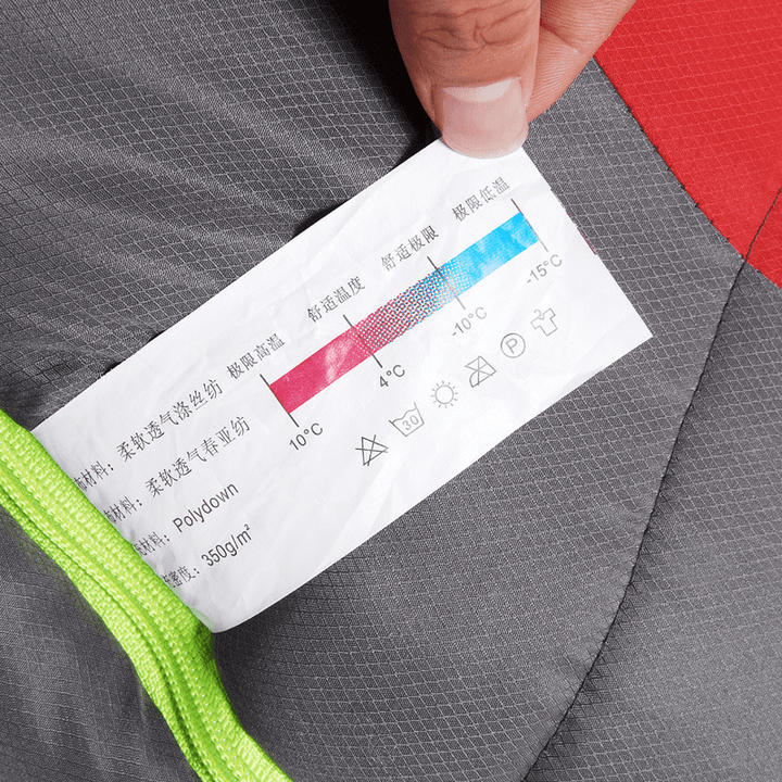 WIND TOUR Ultralight Outdoor Sleeping Bag 1.8KG Cotton Hiking Camping Sleeping Bag Splicing Thickened Thermal Heated Sleep Bag - MRSLM