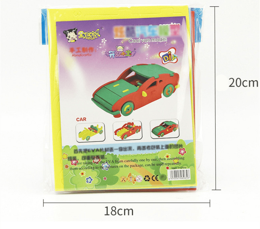 Children'S Handmade DIY Assembling Car and Airplane Model Material Package Educational Toys - MRSLM