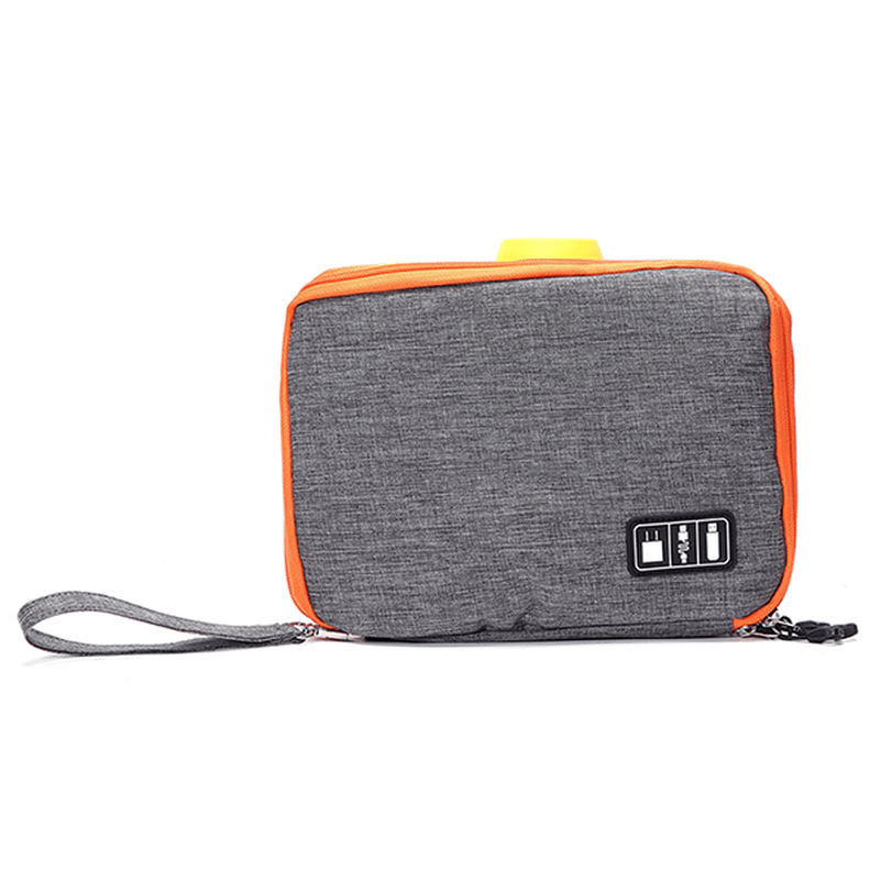 Casual Multifunctional Canvas Multi Pocket Ipad Store Bag Phone Bag Storage Bag - MRSLM