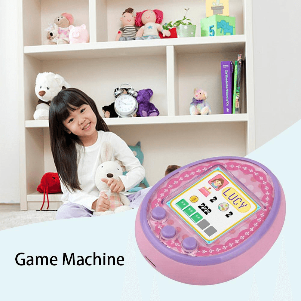 Color Screen Electronic Pet Machine Handheld Game Console Nostalgic Toy - MRSLM