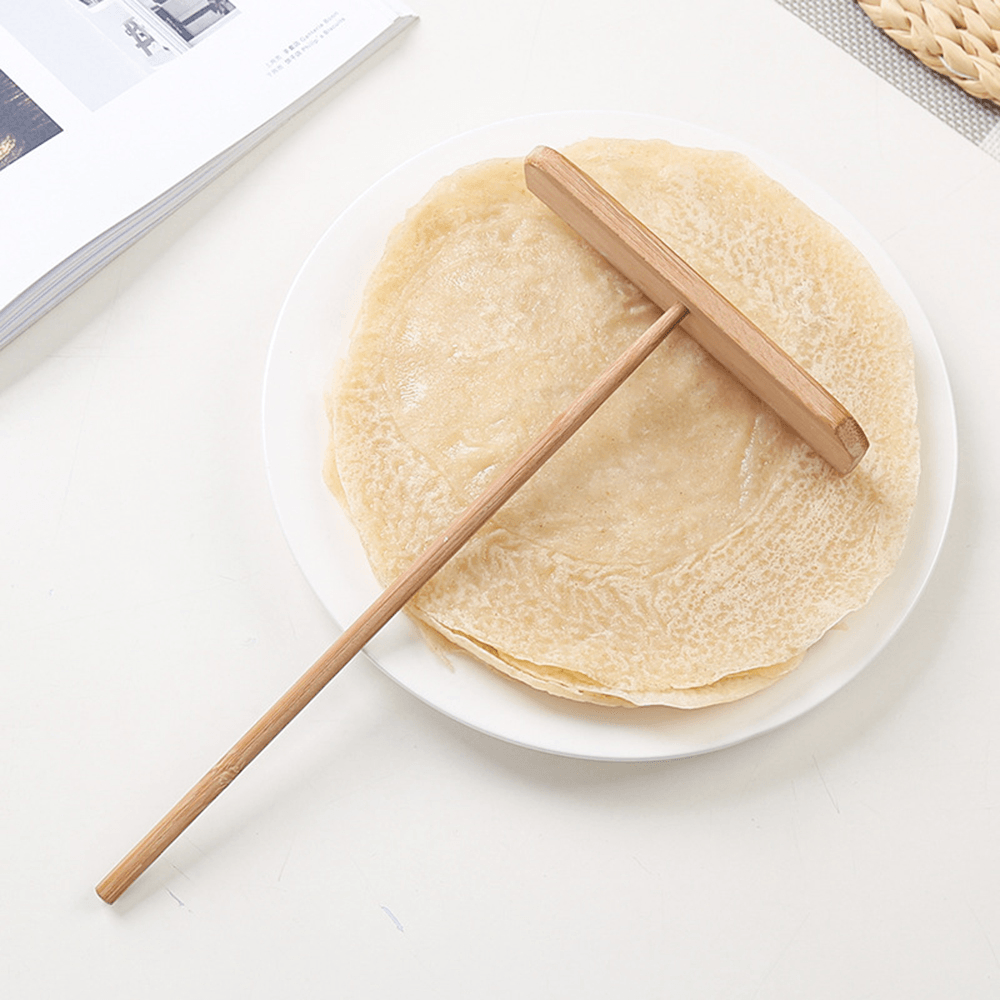 Specialty Crepe Maker Pancake Batter Wooden Spreader Stick Pancake Scraper Home Frying Pan Kitchen Tool DIY Restaurant Canteen Special Kitchen Supplies - MRSLM