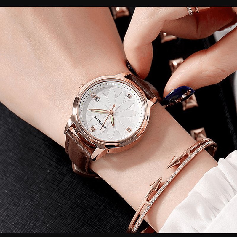 SANDA Elegant Design Ladies Wrist Watch Date Display Quartz Watch - MRSLM