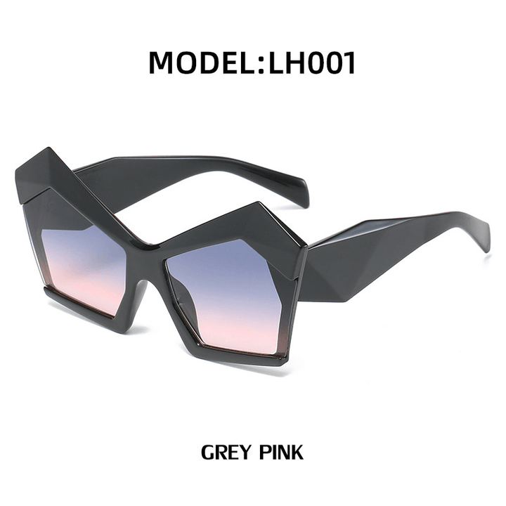 Women'S Fashion Personality Street Shooting Polygonal Sunglasses - MRSLM