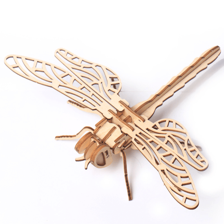 Children'S DIY Wooden Toys, Wooden Toy Models, Three-Dimensional Puzzles, Assembling Insect Models - MRSLM