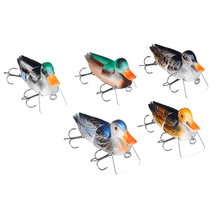 ZANLURE 1PC 15CM 90G Floating Duck Shape Fishing Lure with Hook Topwater Soft Bait Fishing Tackle - MRSLM