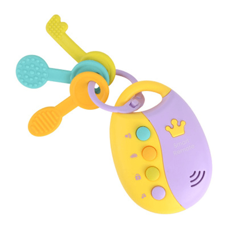 Baby Early Education Music Simulation Car Sound Effect Remote Control Educational Toy Children Simulation Car Key Lock Toy - MRSLM