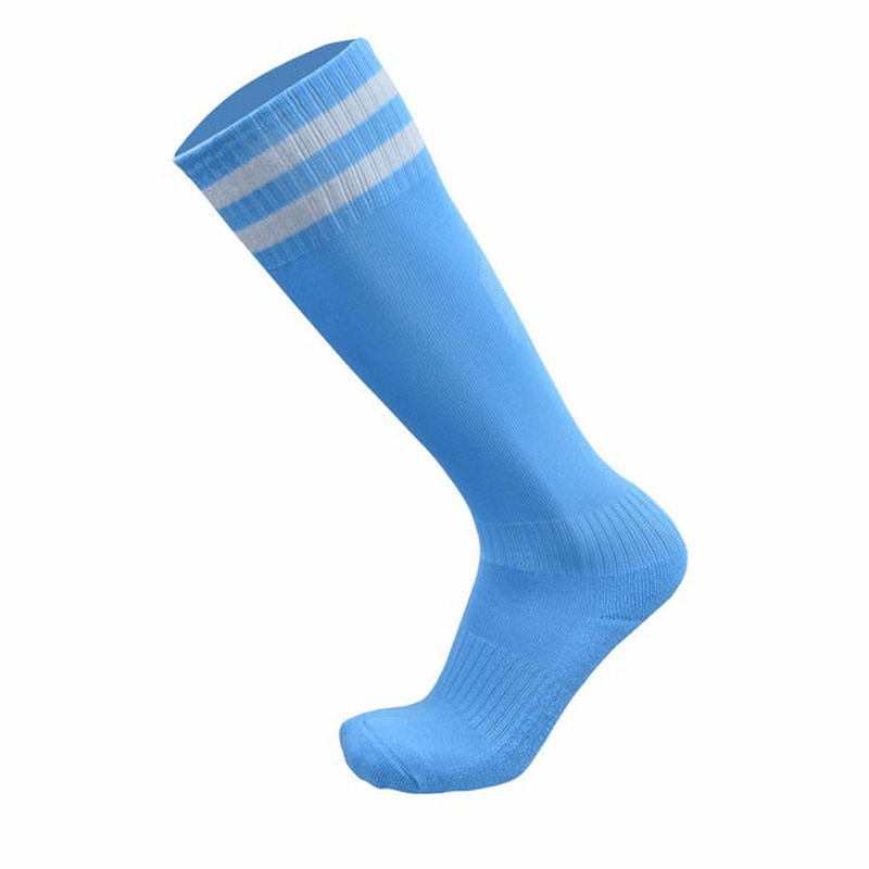 Men Adults Football Stripes Thickened Bottom Socks Long Tube Hygroscopic anti Skid Sports Socks - MRSLM