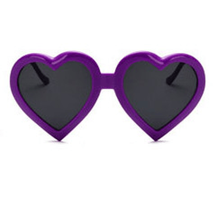 Girl Cute European and American Colorful Sunglasses with Heart Sunglasses - MRSLM