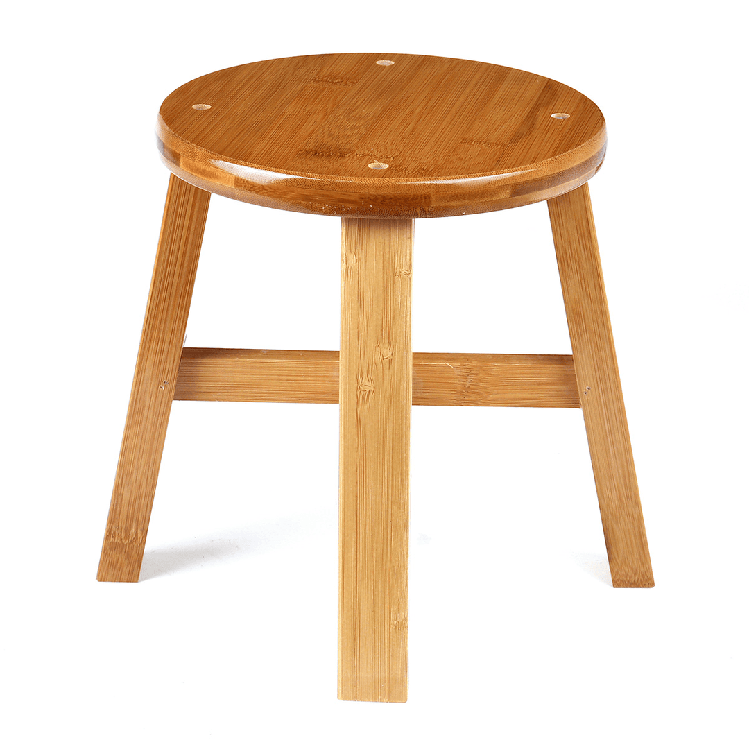 Circular Solid Wooden Stool Small Bench Sofa Tea Table Chair Shoe Bench Stool for Children'S Adult Stool Living Room - MRSLM