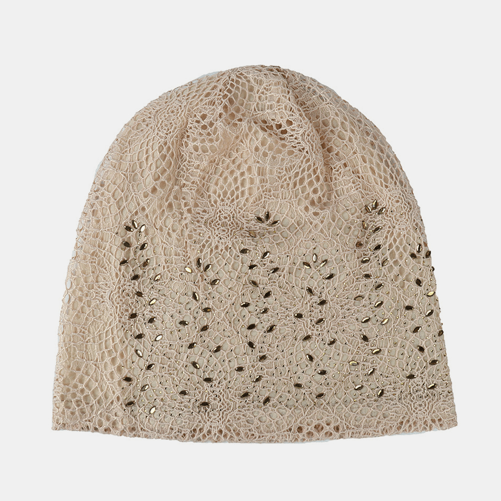 New Knitting Cutout Beanie Hat Breathable Caps - MRSLM