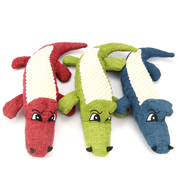 Durable Dog Chew Sound Squeaky Toy Bite Resistant Toys Plush Linen Pet Toys Puppy - MRSLM