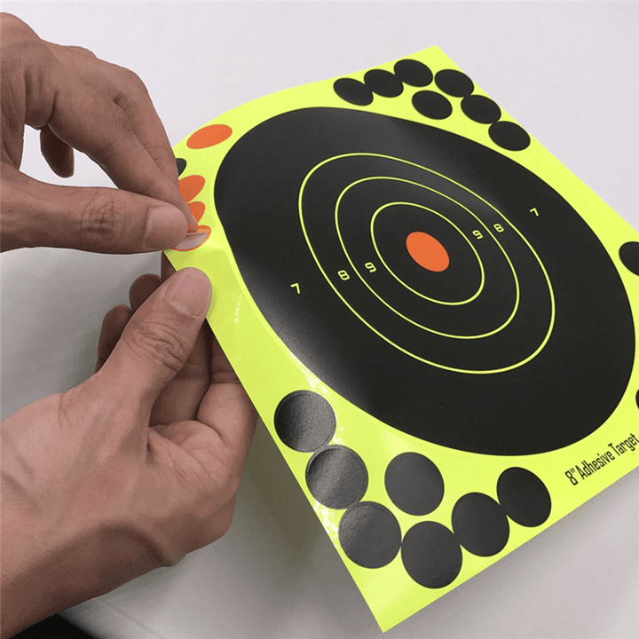 10PCS Shooting Adhesive Targets Splatter Reactive Target Sticker Paper 20*20CM - MRSLM