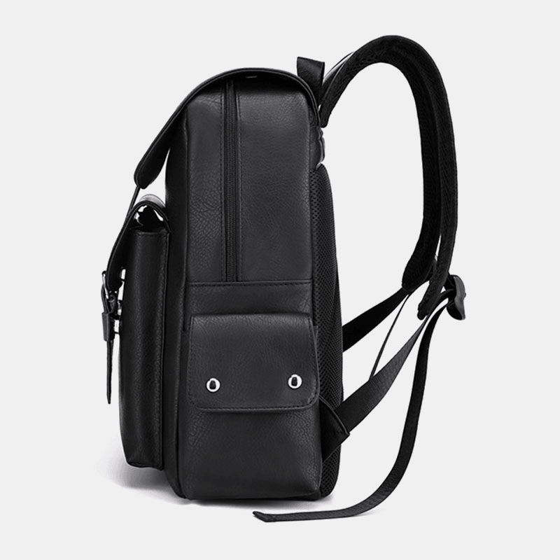 Men Vintage 14 Inch Laptop Large Capacity Bag Backpack - MRSLM